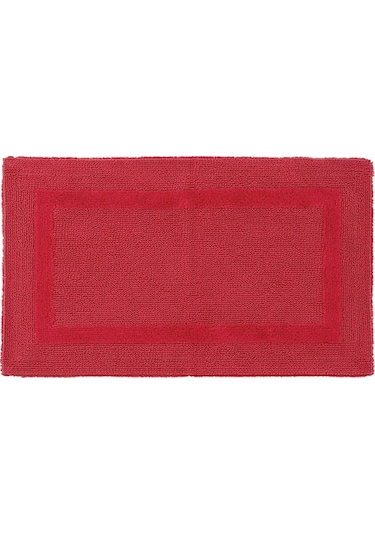 Reversible Banyo Paspası, %100 Mısırlı Pamuk Kırmızı