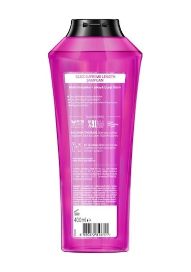Gliss Supreme Length Uzun Saçlaraa Özel Şampuan 400 Ml X 5 Adet set-hnkl-5154-6063