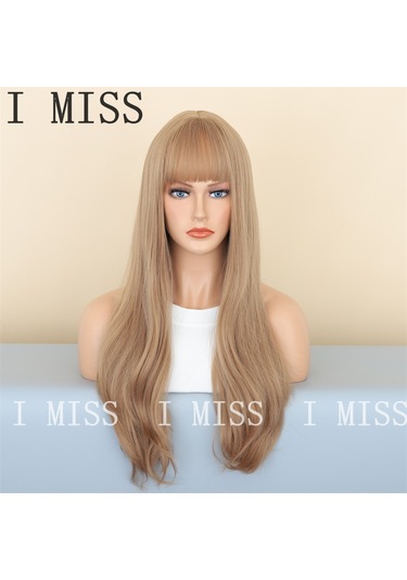 Kahverengi Mat Degrade Ve Perçemli Doğal Sentetik Peruk