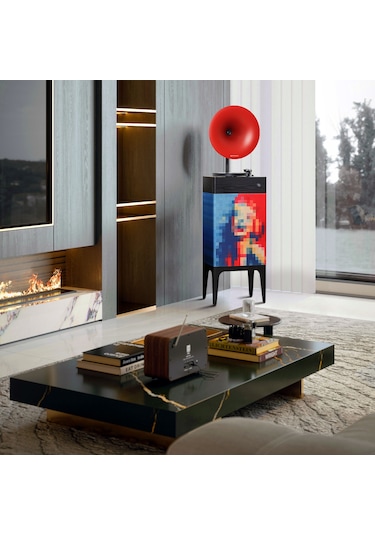 Fennessy İ5 Bluetooth Hoparlörlü 110w Hi-fi Retro Pikap Plakçalar Turntable, Marilyn Monroe