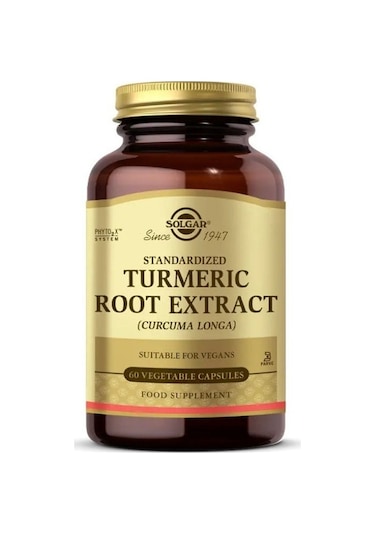 Solgar Turmeric Root Extract 60 Kapsül