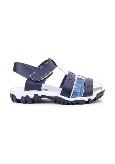 Kiko Kids Erkek Çocuk Sandalet Arz 2356 Lacivert - Mavi