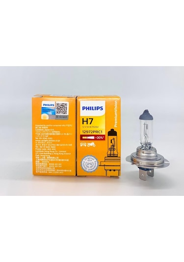 Philips H7 %30 Fazla Işık Far Ampül 12972Prc1 Uzun Ömürlü