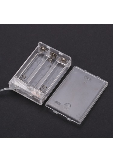 Ximistore9 5m 50 Led Renkli Işık Zinciri, 4.5v 3w, Ip65 Su Geçirmez, Pil İle Çalışır, Romantik Ve Festivite Atmosferi Çok Renkli