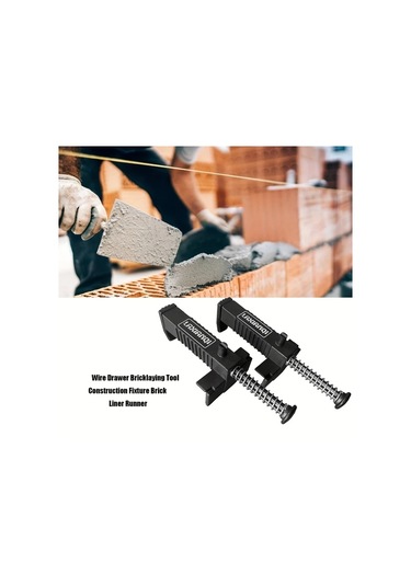 Hightower Siyah 2li Paslanmaz Çelik Plastik Tuğla Düzeleme Aparatı 3.5x4.7 Inch Kaymaz