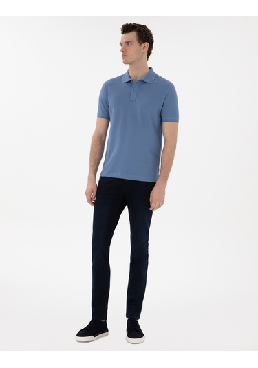 Pierre Cardin Erkek Mavi Tişört Basic 50302561-vr036 Mavi