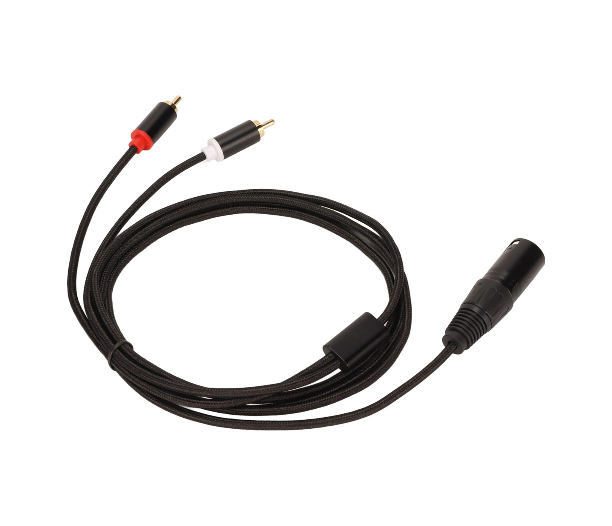 Shineyee Xlr Erkekden 2 Rca'ya Tek Yönlü Ses Bölücü Kablosu - 2m Ofc Konduktörlü, Engelleme Redüktörlü, Mikser/amp Uyumlu