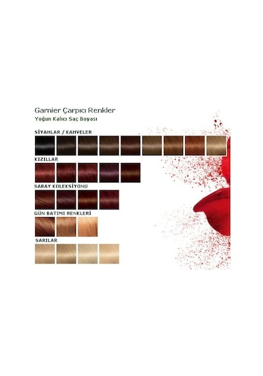 Garnier Çarpıcı Renkler Boya 6.0 Yoğun Koyu Kumral 2 Adet (417077510)