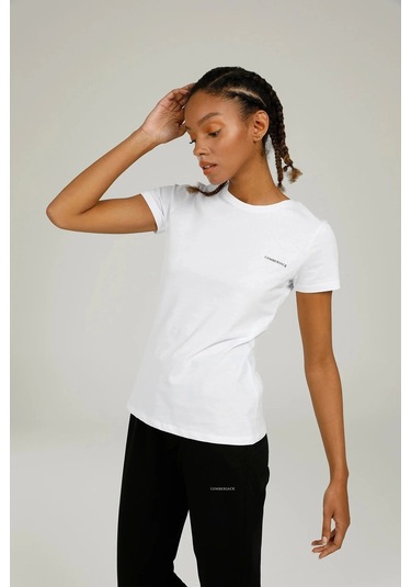 Lumberjack Ct122 0 Yaka Basic Bayan Body - Beyaz