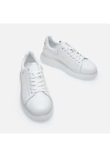 Hotiç Hakiki Deri Beyaz Erkek Günlük Ayakkabı 02ayh281340a900 Beyaz