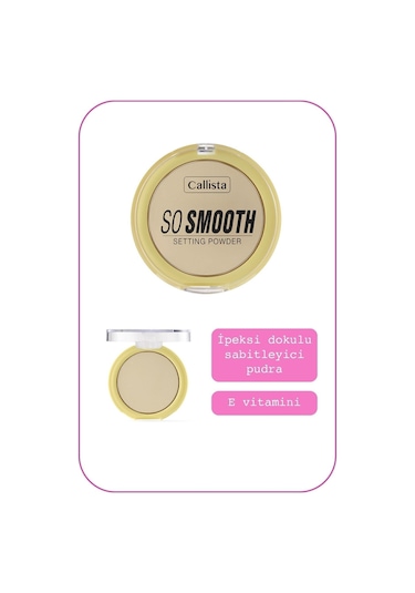 Callista So Smooth Setting Powder Makyaj Sabitleyici Toz Pudra - 02 Going Bananas - Sarı Alt Ton