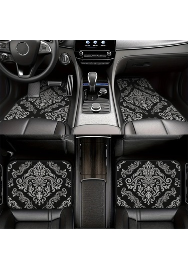 Liangmei 4'lü Araba Paspaslar Bohem Desen Avrupa Etnik Oto