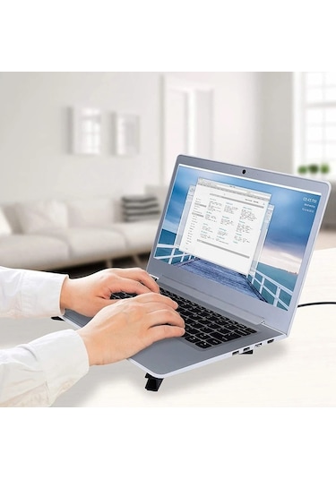 Ultra Küçük Boyutlu Katlanabilir Usb Laptop Soğutucu 2 Fanlı