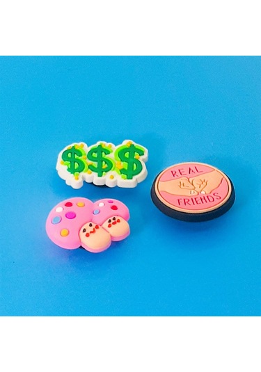 Crocs Jibbitz Terlik Süsü 3'lü Zengin Arkadaş Serisi