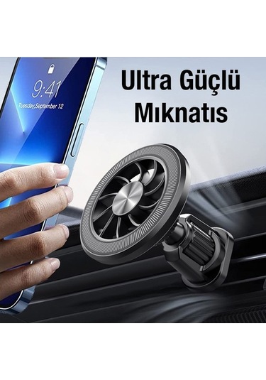 Tongxida Ml-216 Magsafe Araç İçi Kondisyoner Telefon Tutucu Renk - Siyah