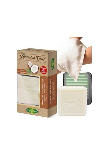 Phytoflora Hindistan Cevizi Özlü Sabun + Kese ve Sabunluk 125 G