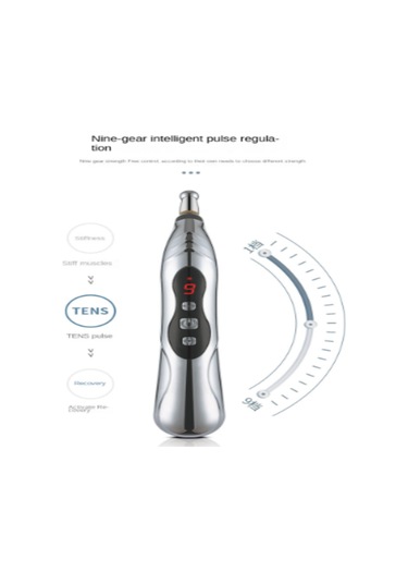 Mufunye Otomatik Akupunktur Noktası Bulucu, Masaj Çubuğu, Ev Tipi Elektronik Akupunktur Ve Moksibüsyon Aracı Varsayılan