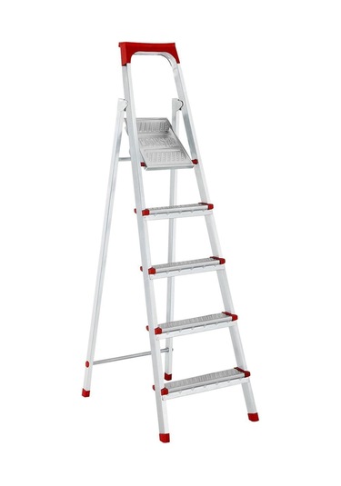 Asvera - 4+1 Basamaklı Profil Merdiven - 4 Basamaklı Ev, Bahçe Ve İş Yeri Kullanımına Uygun