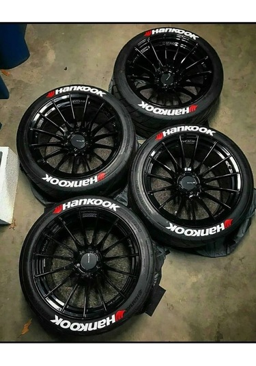 Lastik Yazısı 4 Adet 2.5 Cm Oto Lastik Stickerı Arması Bombtire