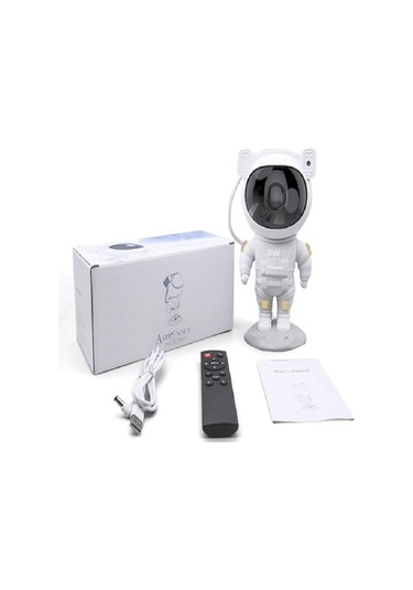 Mobgift Astronot Tasarımlı Kumandalı Projector Projeksiyon Gece L Çok Renkli