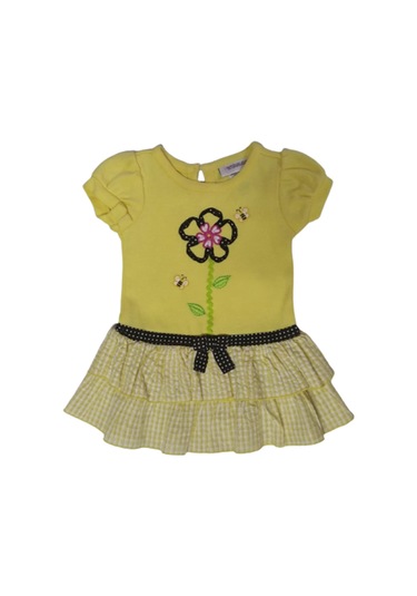 Youngland Kız Bebek Elbise Sarı