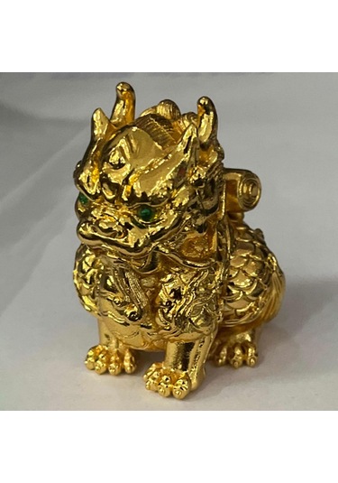 Suntek Çin Kirin Heykeli Geleneksel Heykel Masaüstü Restoran 7.11cmx7.11cmx8.89cm