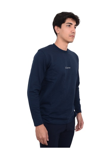 Erkek İki İplik Sıfır Yaka Sweat Çok Renkli