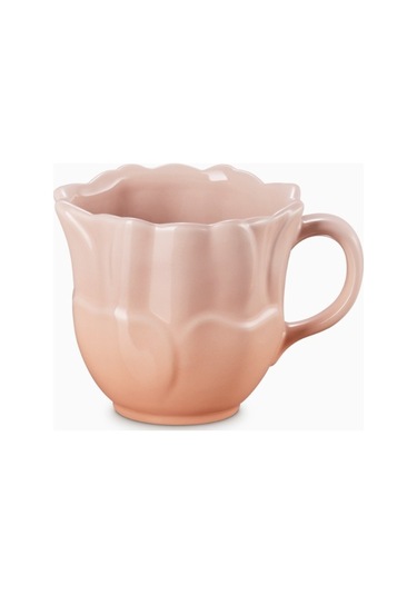 Le Creuset Seramik Çiçek Desenli Kupa Peche