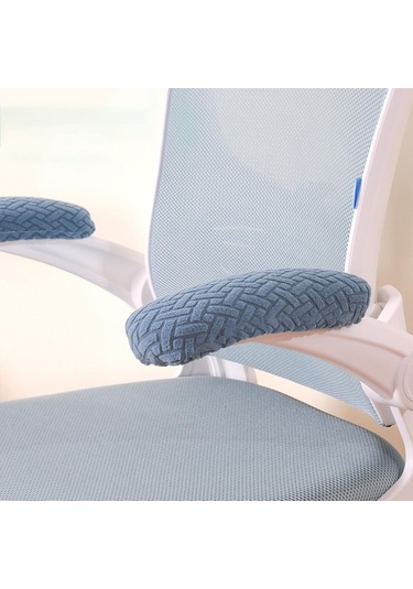 Suntek 2 Adet Ofis Koltuğu Kol Dayama Kılıfları Açık Mavi