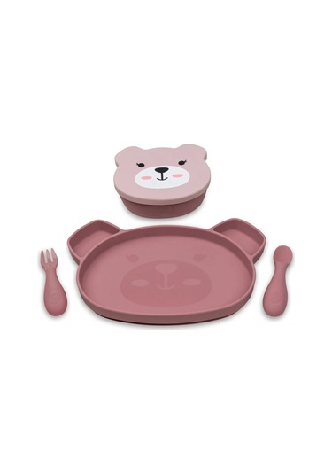 Tum Tum Silikon Beslenme Seti 5 Parça - Betsy Bear