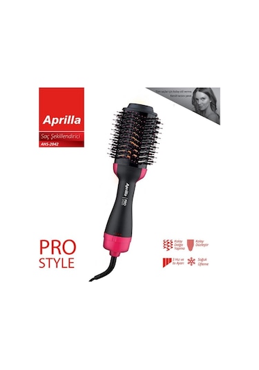 Ahs-2042 Saç Şekillendirici 3 Hız Ve Isı Ayarlı Siyah