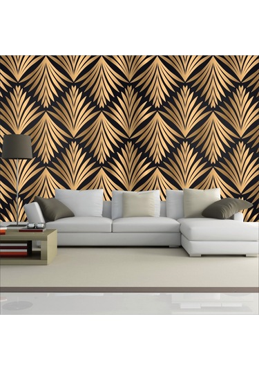 Duvar Kaplama Folyosu Siyah-Sarı