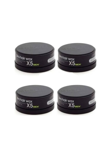 Morfose Pro Hair X5 Men Maximum Control Wax Siyah 4 x 150 ML