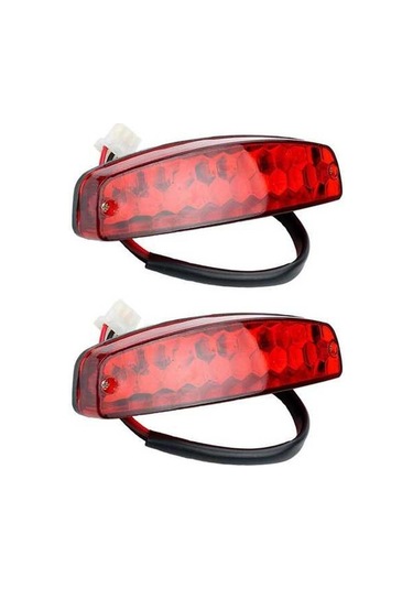 Novahub V Tel Stop Sinyal Road Off Motosiklet Lisans Lambası Lambası Lambası Kırmızı Işıkları Fren Atv Atv Arka Araba Aksesuarları 3 2x 12 Ns