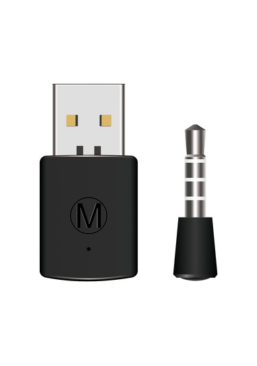 Jeehugo Ps4 İçin Bluetooth 4.0 Usb Alıcı - Kablosuz Mikrofonlu Oyuncu Kulaklığı Adaptörü, Siyah, 10m Erişim Mesafesi, Hızlı Kurulum