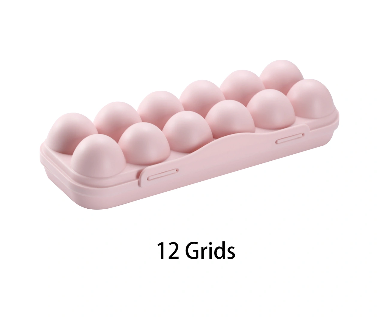 Geeksen Pembe 12 Bölmeli Yumurta Saklama Kutusu, Kapaklı Ve Kilitli, Çarpıntıya Dayanıklı, Soğutucuda İstiflenebilir, Taze Tutucu Yumurta Sepeti Diğer