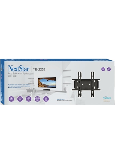 Nextstar 19 22 23 24 26 32" Sabit Lcd Led Tv Askı Aparatı