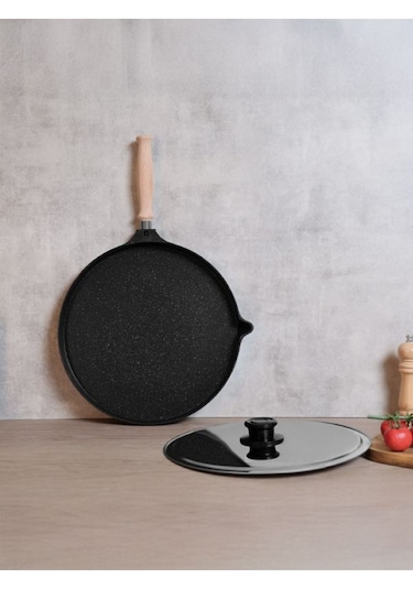 Black Lıne 34 Cm Döküm Balık Tavası Siyah