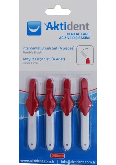 Aktident Arayüz Fırça Seti 0.50 MM 4'lü
