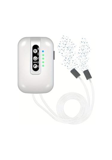 Willowhaven Usb Şarjlı Oksijen Pompası 1 Hava Çıkışlı Pil Dahil Beyaz Balık Tankı Aksesuarı