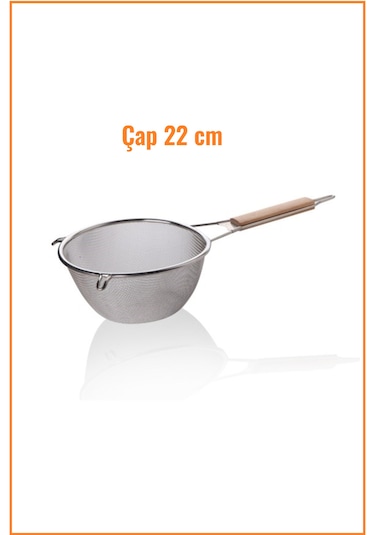 Ahşap Saplı Süzgeç / 22 Cm