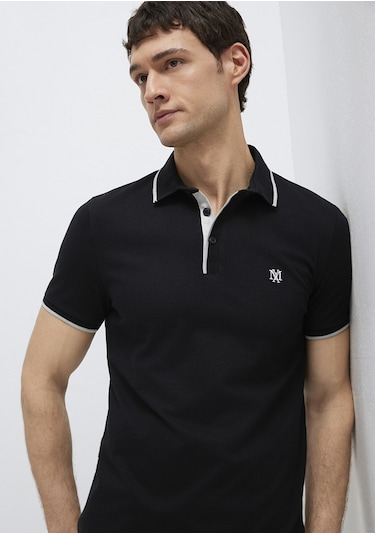 Mavi - Siyah Polo Tişört 0613266-900 Siyah