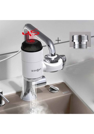 Cbtx Zoosen Elektrikli Sıcak Su Musluk Bağlantı Tipi Anında Sıcak Su Musluk Ab Tak, Stil: Duş Başlığı Konektörlü Çok Renkli