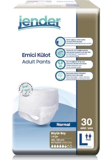 Jender 5.5 Damla Emici Külot Büyük Boy L 30 Adet