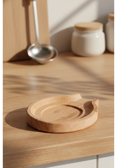 Snippy Boon - Tezgah Üstü Kirli Kaşıklık Kepçe Kaşık Altlığı Soft Ahşap