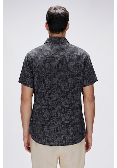 25,01,30,009 Merle Bad Bear K.kol Gömlek Siyah