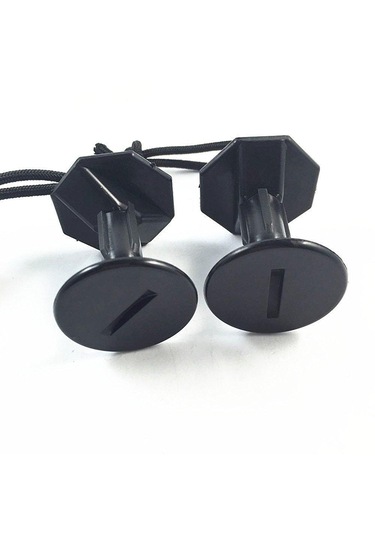 Homyl 6 Adet Siyah Plastik Bodyboard Sörf Tasma Fişler Ek W /