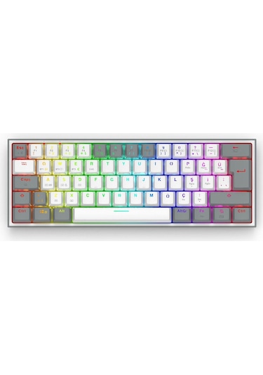 Redragon K616 Fizz Pro Rgb Red Switch 2.4ghz Kablosuz Klavye