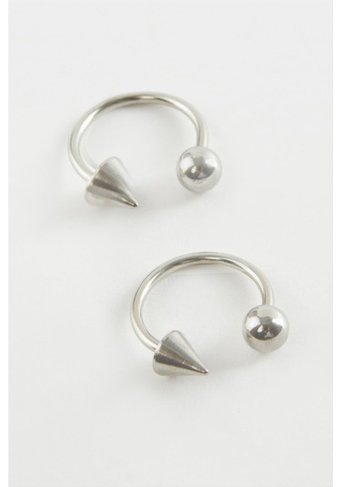 Septum Çelik Piercing 2 Adet 0510 Gümüş