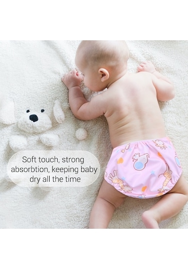 Trendooze Yumuşak Yeniden Yaş Ultra Kumaş Kullanılabilir Katmanlı Geeksen Emici Bezleri Bebek 6'lı 5 3 2 - - Ut 3 - 5 Yaş